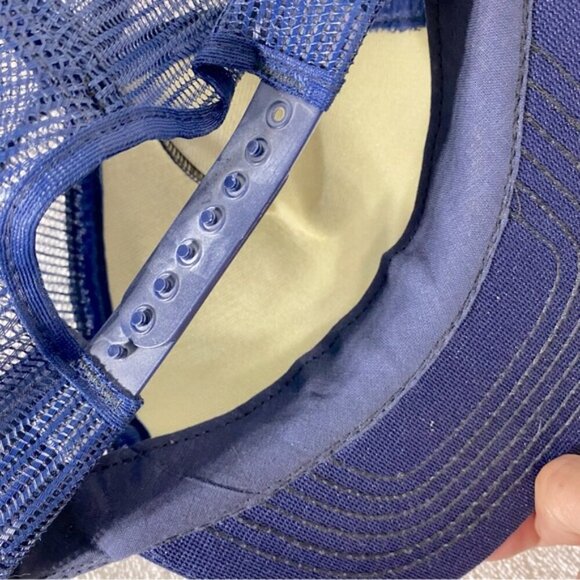 Vintage Blue Hammonds&Swaffords Paint&Body Shop Mesh Back Snap Back Trucker Hat - Picture 8 of 10